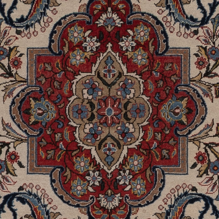 Dywan perski - Isfahan - Premium - 225 x 135 cm - beżowy