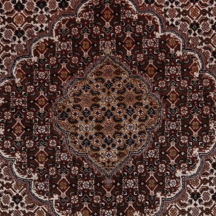 Dywan perski - Tabriz - 203 x 155 cm - ciemny beż