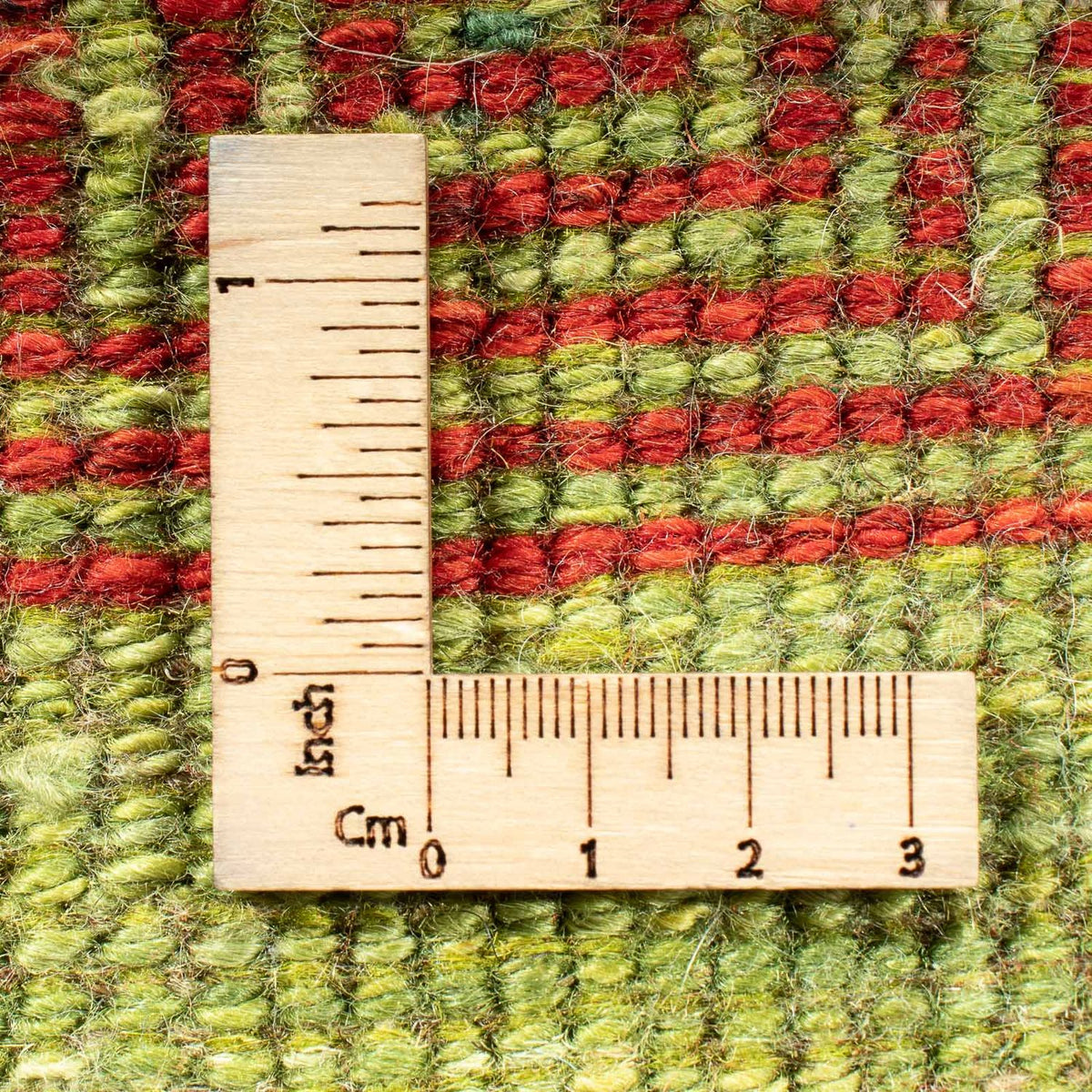 Dywan Gabbeh - perski - 88 x 57 cm - zielona