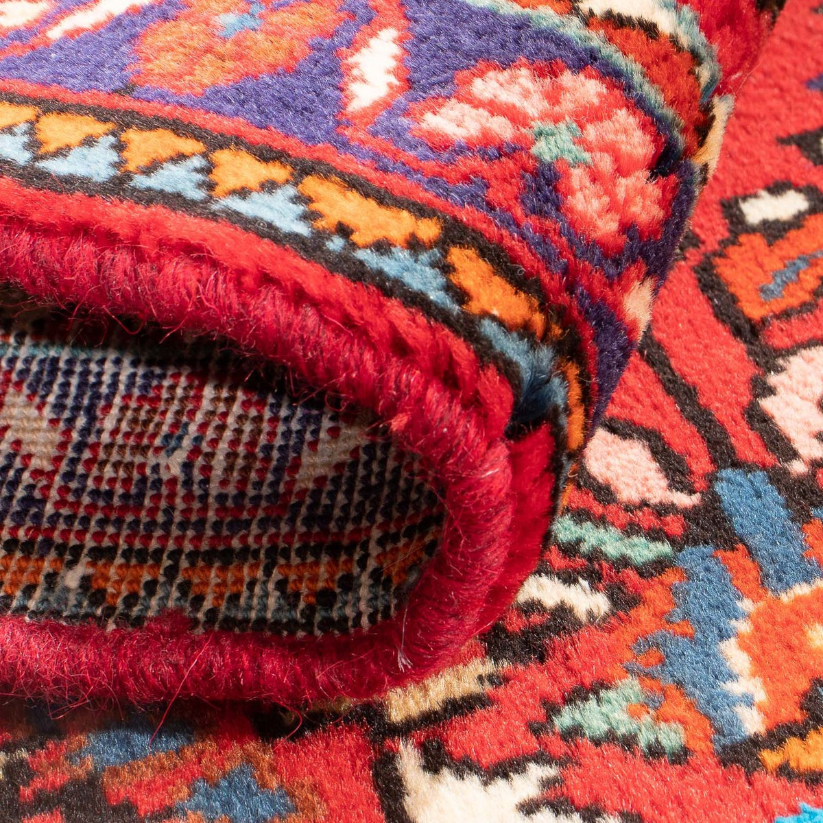 Perski dywan - Nomadyczny - 81 x 63 cm - czerwony