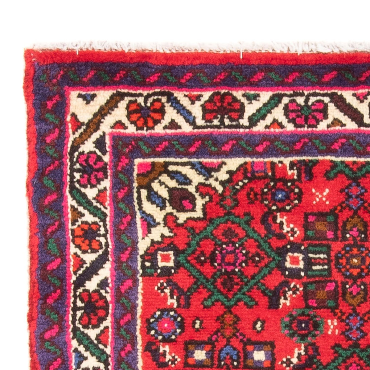 Perski dywan - Nomadyczny - 98 x 68 cm - czerwony