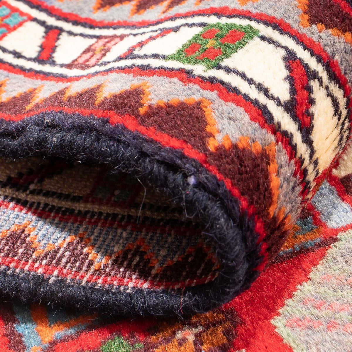 Perski dywan - Nomadyczny - 98 x 64 cm - czerwony