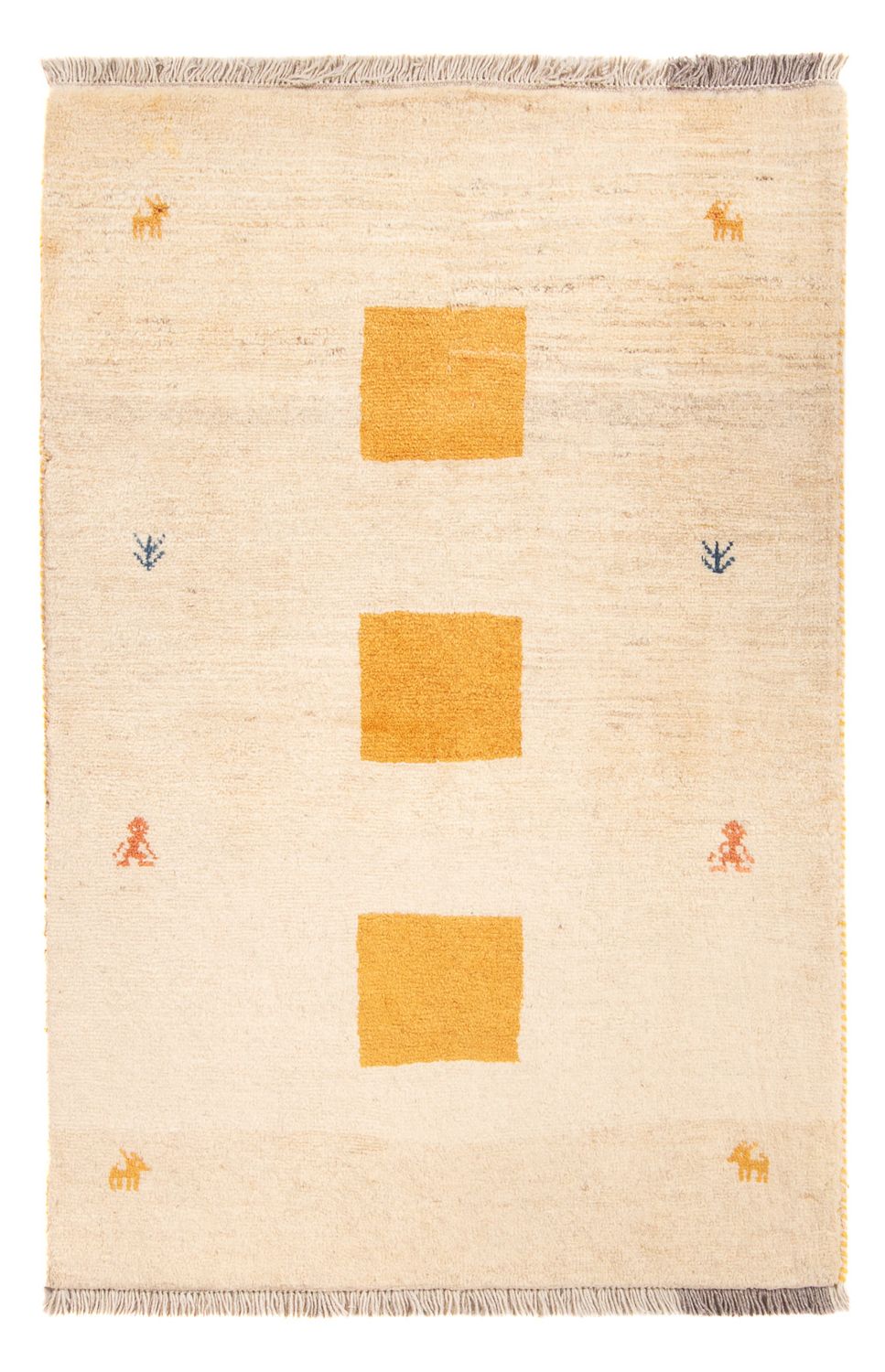 Dywan Gabbeh - perski - 153 x 98 cm - beżowy