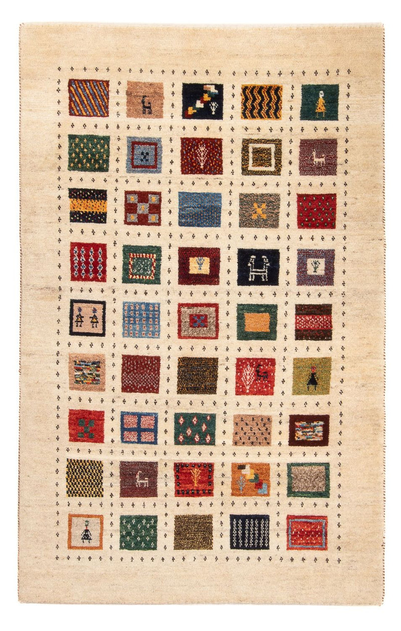 Dywan Gabbeh - Loribaft Perski - 156 x 94 cm - wielokolorowy