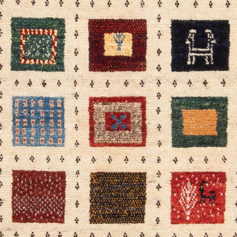 Dywan Gabbeh - Loribaft Perski - 156 x 94 cm - wielokolorowy