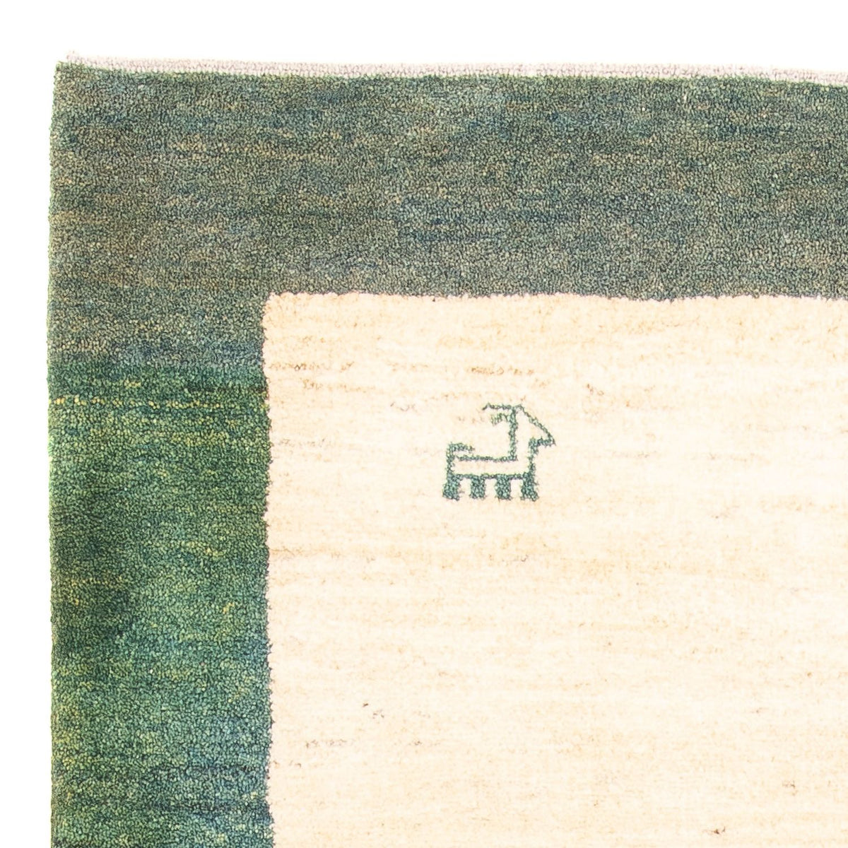 Dywan Gabbeh - perski - 172 x 99 cm - zielona