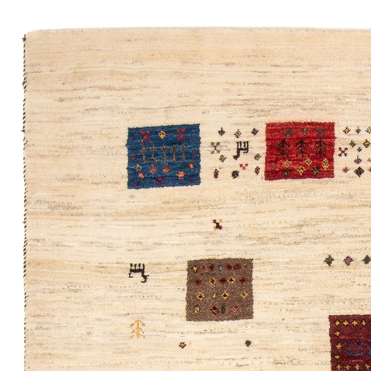 Dywan Gabbeh - Loribaft Perski - 185 x 128 cm - wielokolorowy