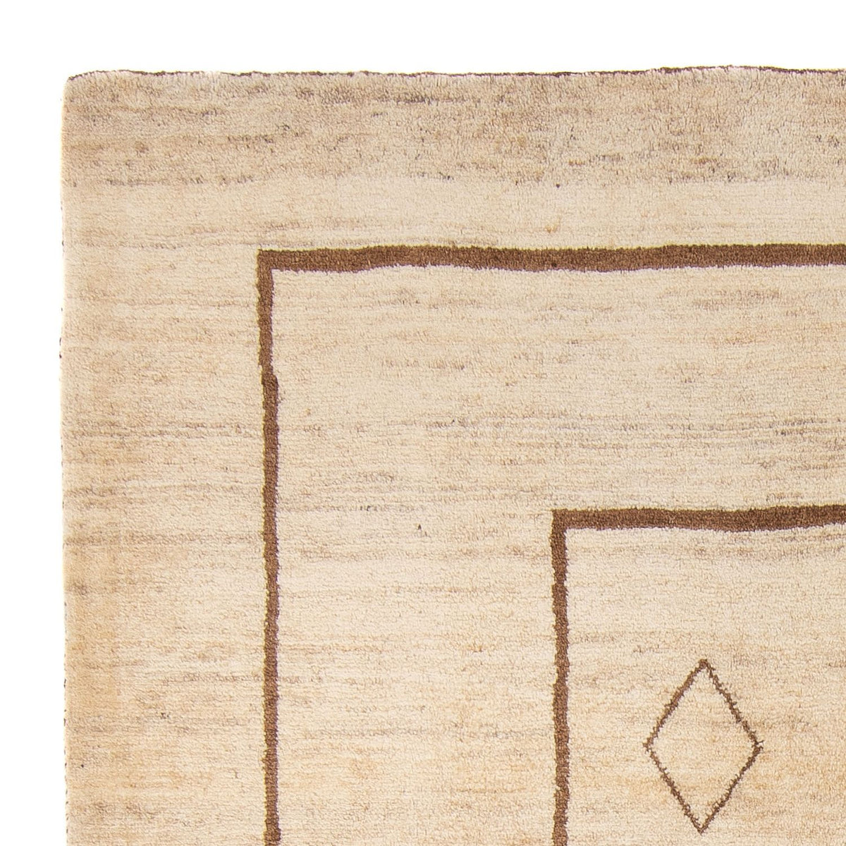 Dywan berberyjski - 203 x 164 cm - beżowy