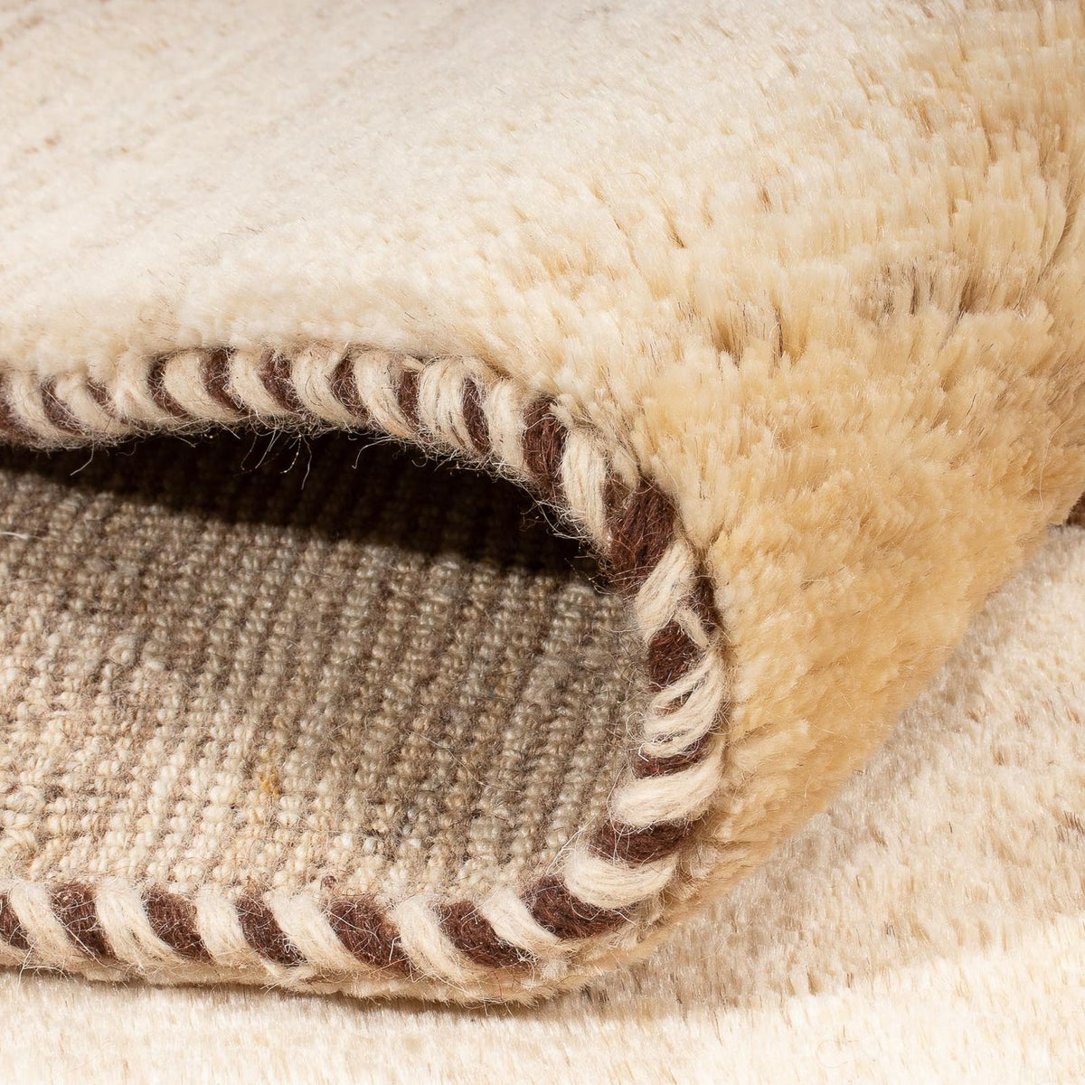 Dywan berberyjski - 203 x 164 cm - beżowy