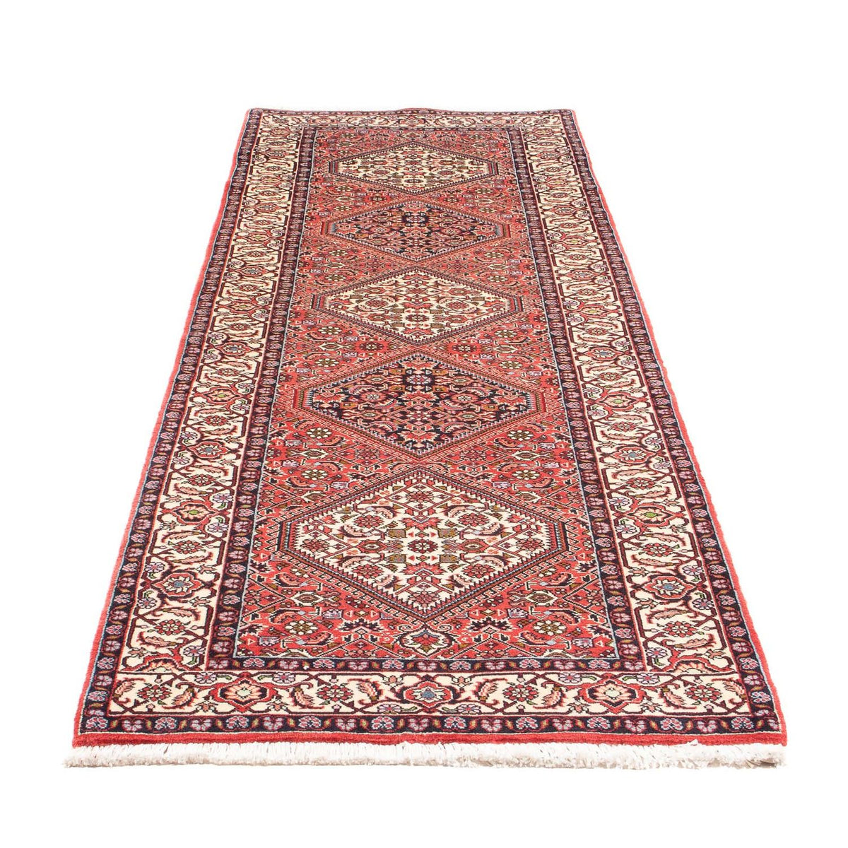 Biegacz Perski dywan - Bijar - Royal - 270 x 82 cm - czerwony