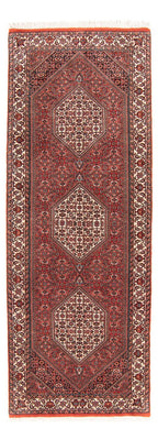 Biegacz Dywan perski - Bijar - 236 x 80 cm - czerwony