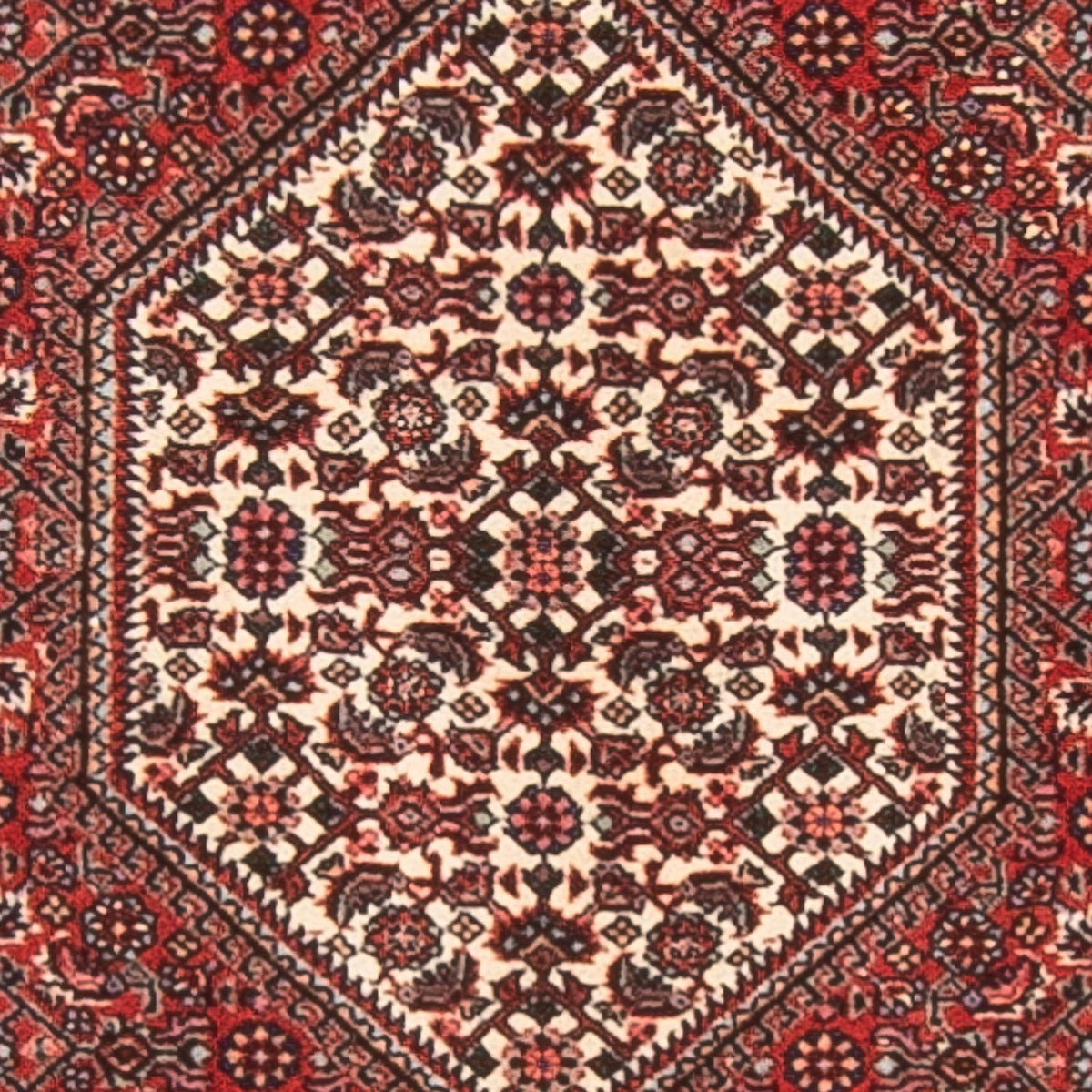 Biegacz Dywan perski - Bijar - 236 x 80 cm - czerwony