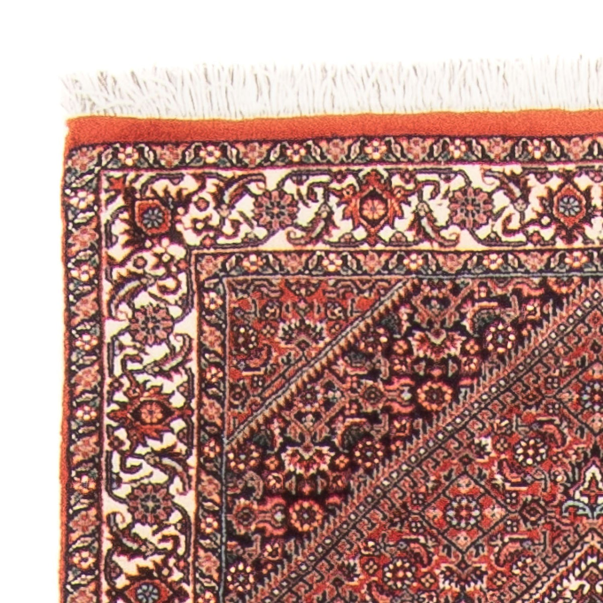 Biegacz Dywan perski - Bijar - 236 x 80 cm - czerwony