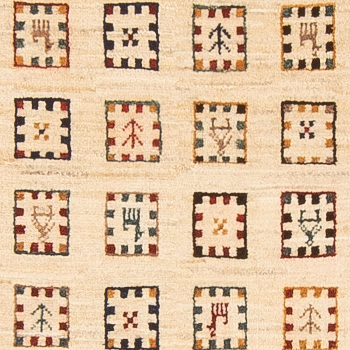 Biegacz Dywan Gabbeh - Loribaft Perski - 193 x 82 cm - wielokolorowy