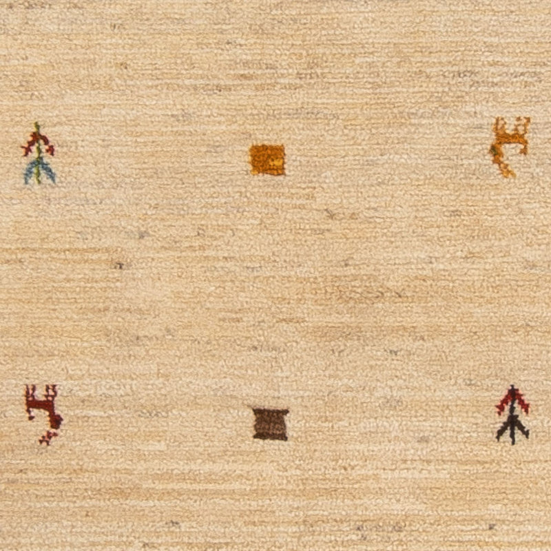 Biegacz Dywan Gabbeh - perski - 200 x 82 cm - beżowy