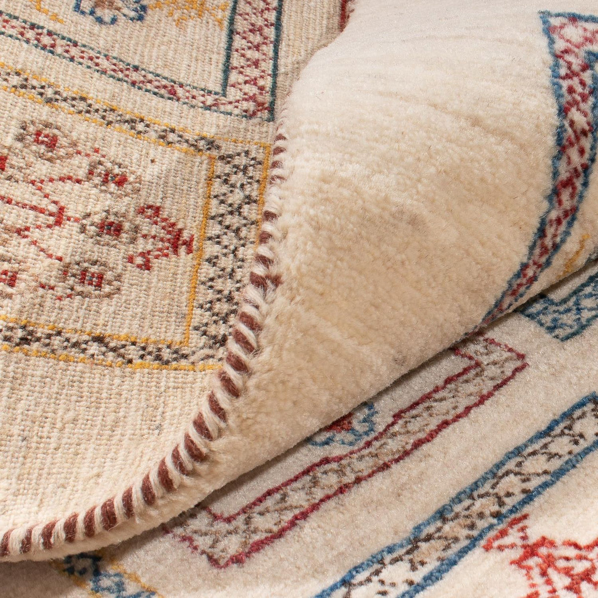 Biegacz Dywan Gabbeh - Loribaft Perski - 193 x 84 cm - wielokolorowy