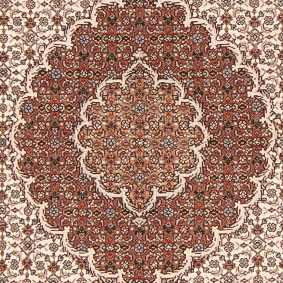 Biegacz Dywan perski - Tabriz - Królewski - 212 x 82 cm - beżowy