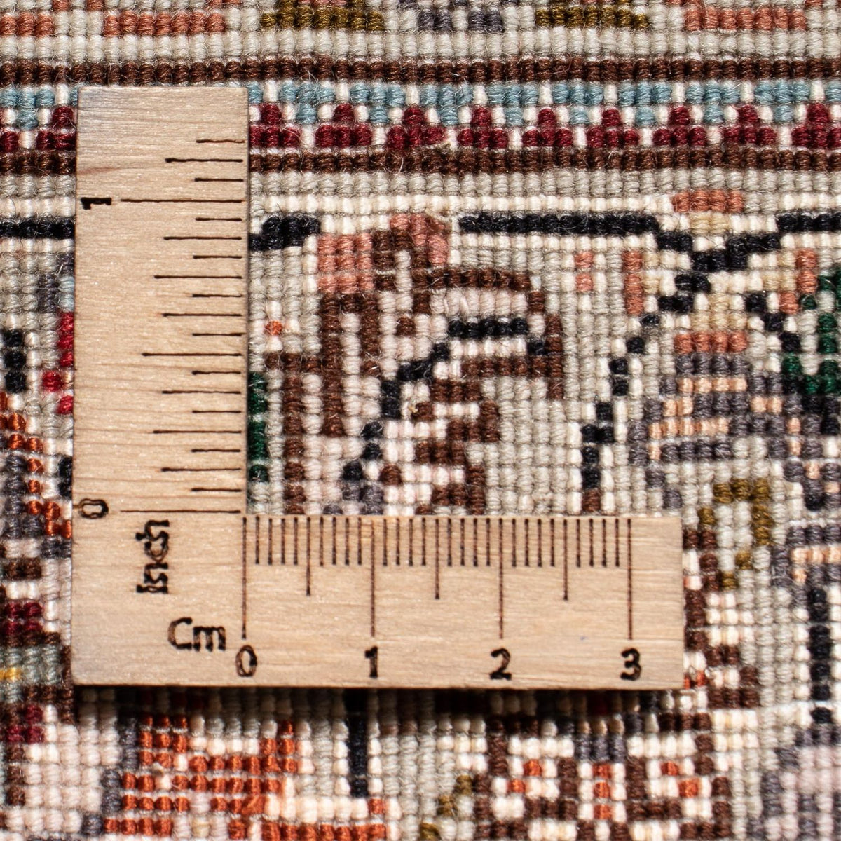 Biegacz Dywan perski - Tabriz - Królewski - 212 x 82 cm - beżowy