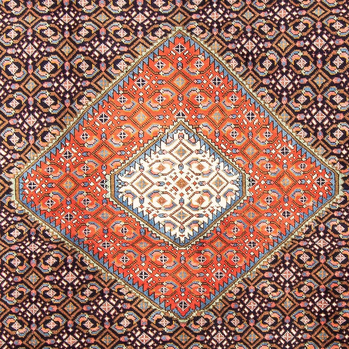 Dywan perski - Tabriz - 276 x 208 cm - ciemnoniebieski