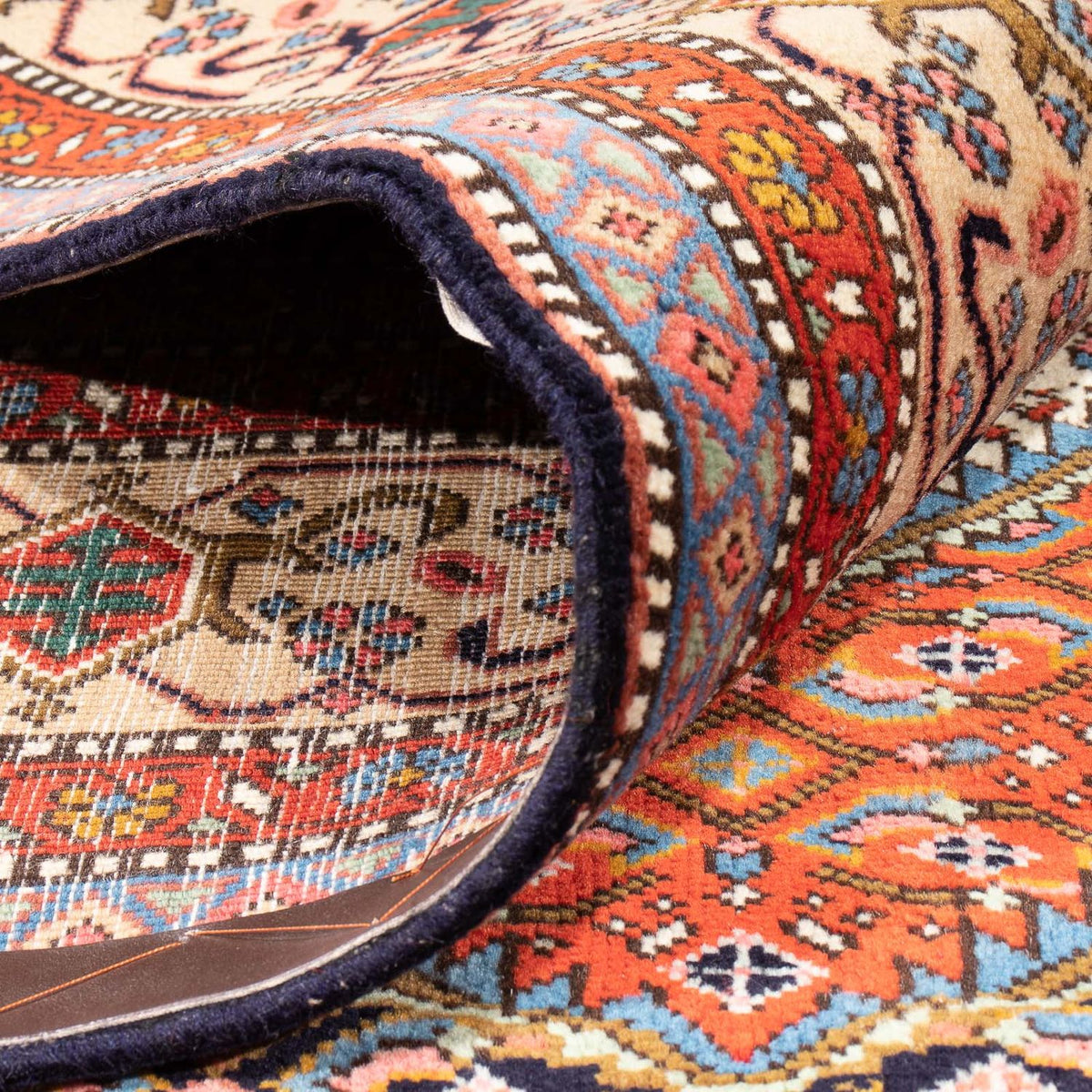 Dywan perski - Tabriz - 276 x 208 cm - ciemnoniebieski