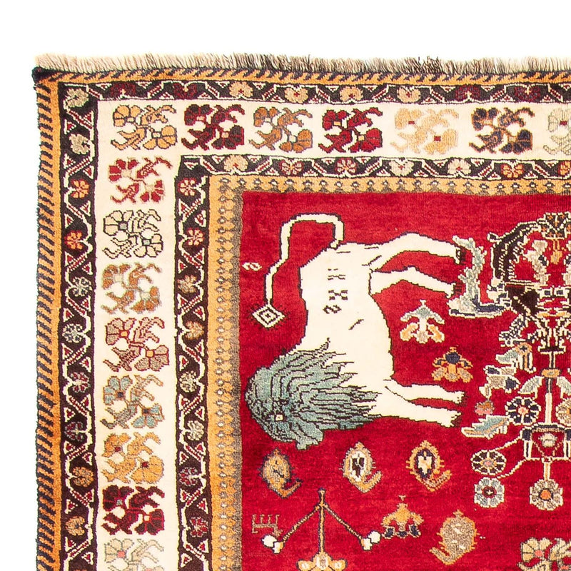 Dywan Gabbeh - Kashkuli perski - 265 x 171 cm - czerwony