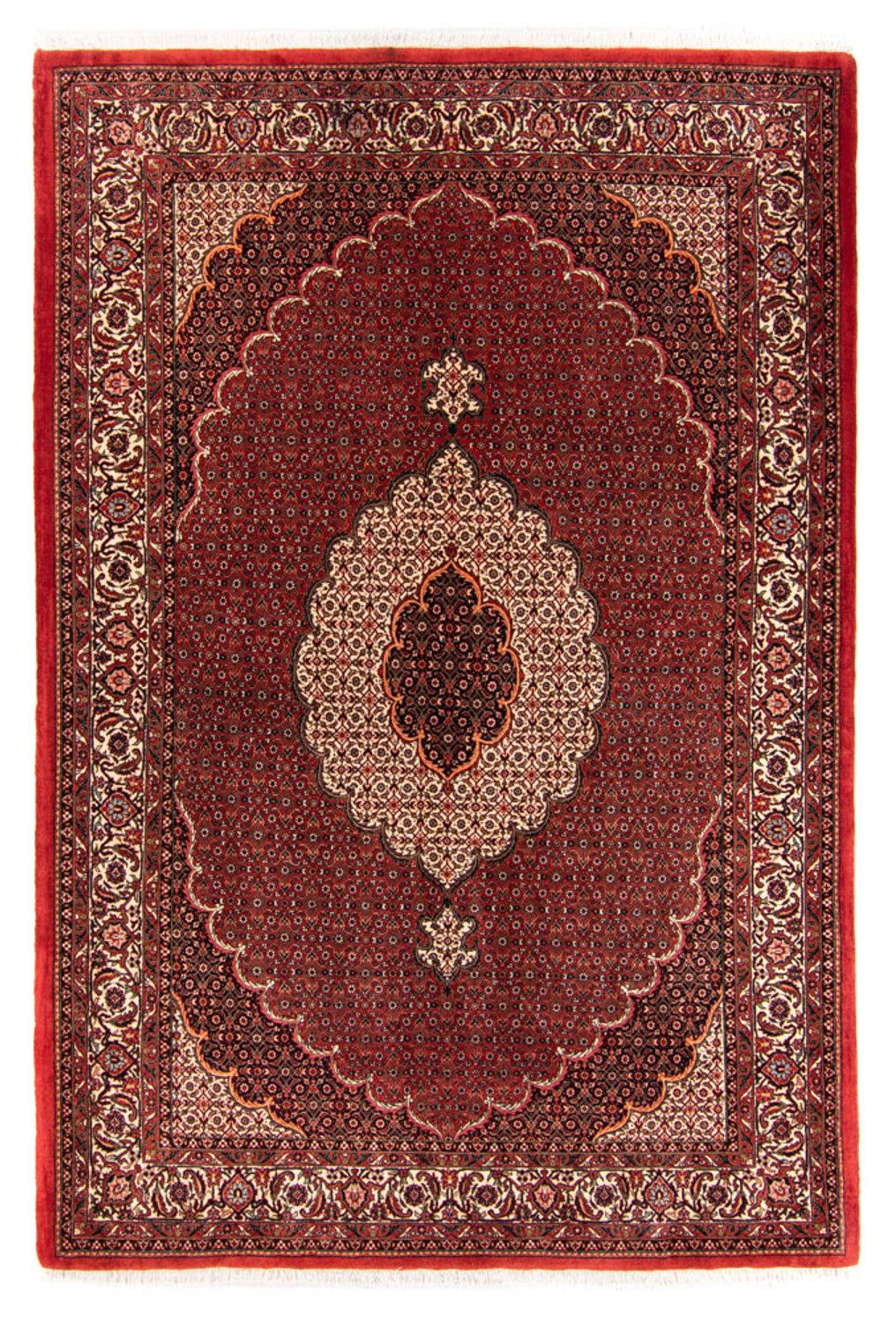 Perski dywan - Bijar - Royal - 234 x 168 cm - czerwony
