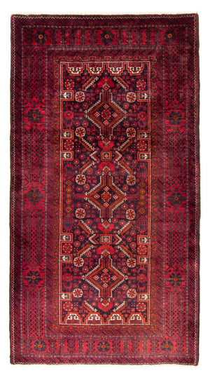 Biegacz Dywan beludżycki - 202 x 110 cm - czerwony