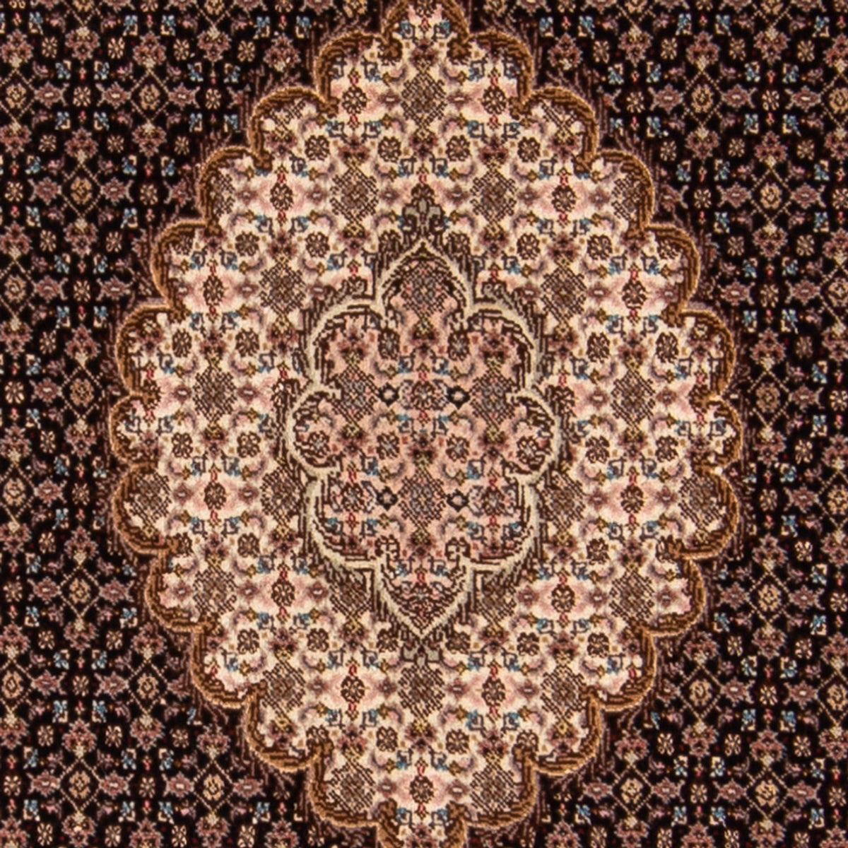 Dywan perski - Tabriz - Królewski - 160 x 103 cm - ciemnoniebieski