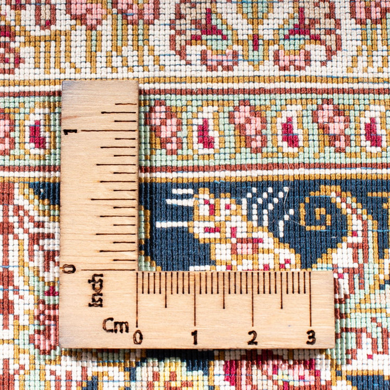 Jedwabny dywan - Ghom Silk - Premium - 152 x 102 cm - ciemnoniebieski