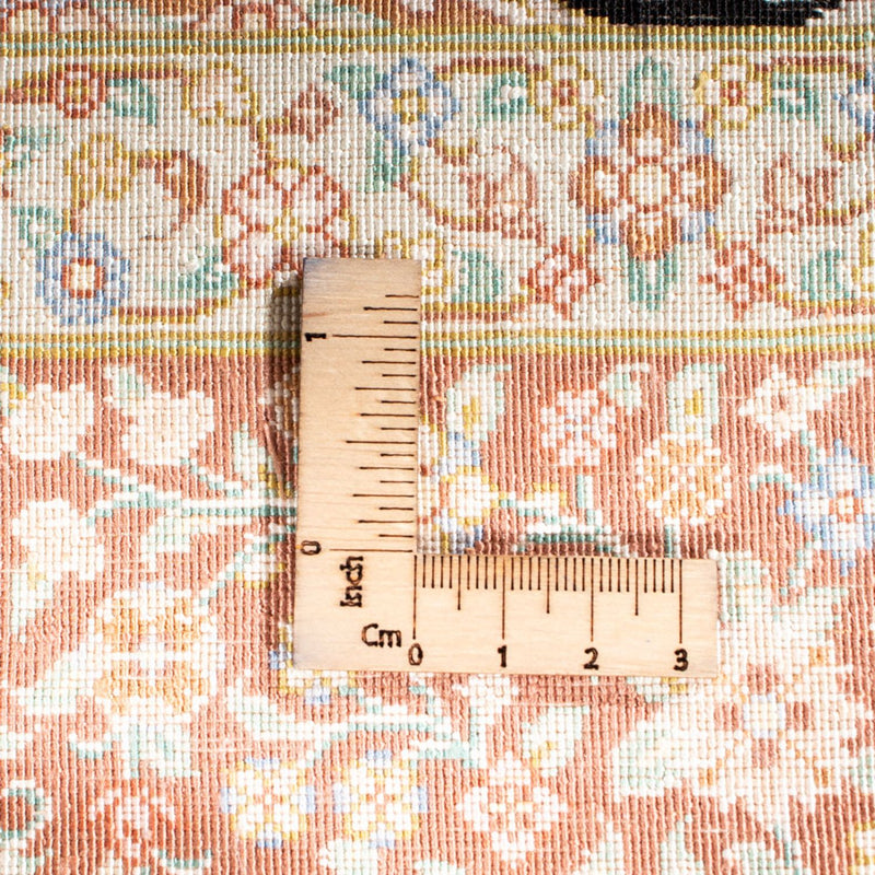 Jedwabny dywan - Ghom Silk - Premium - 154 x 101 cm - ciemnoniebieski