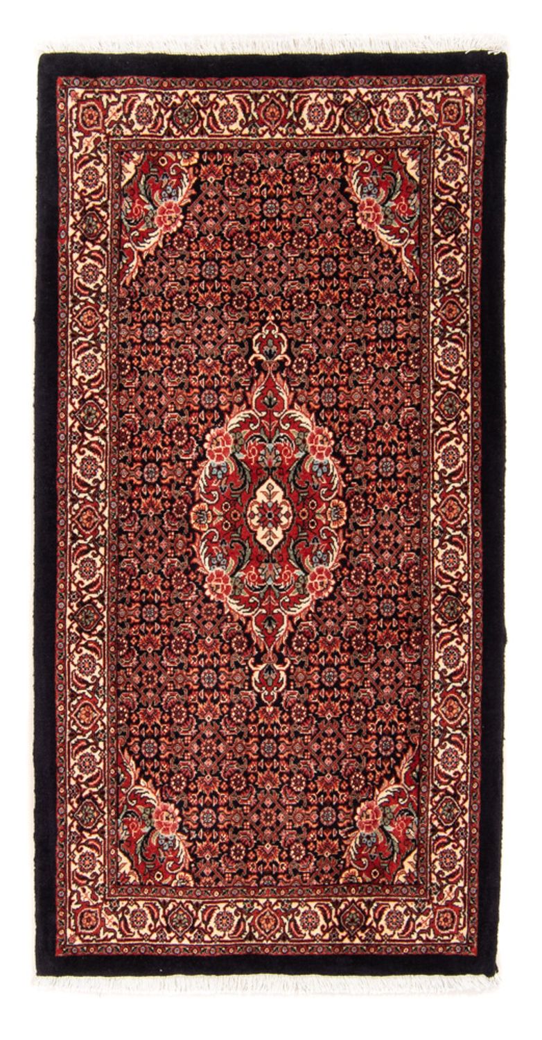 Dywan perski - Bijar - 145 x 72 cm - ciemnoniebieski