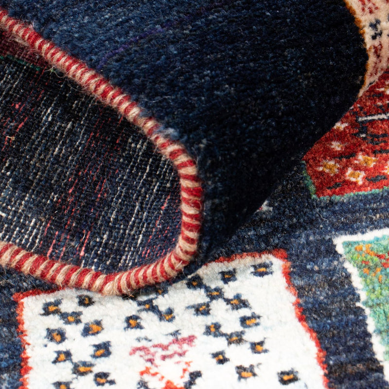 Dywan Gabbeh - Loribaft Perski - 120 x 87 cm - wielokolorowy