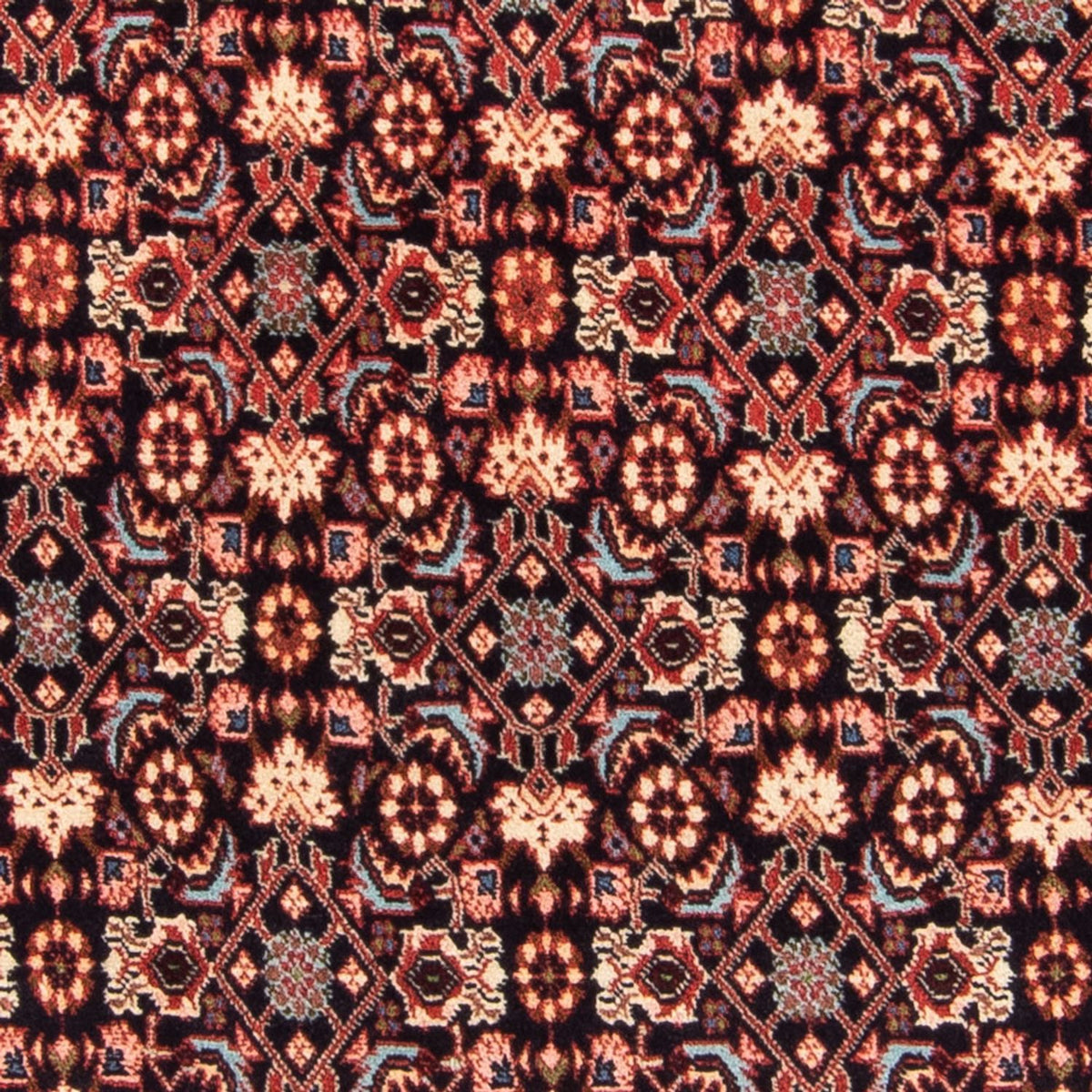 Perski dywan - Bijar - Royal - 149 x 85 cm - ciemnoniebieski