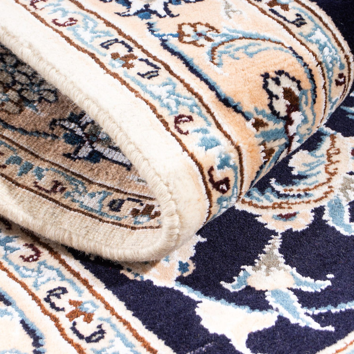 Dywan perski - Nain - Królewski - 150 x 100 cm - ciemnoniebieski