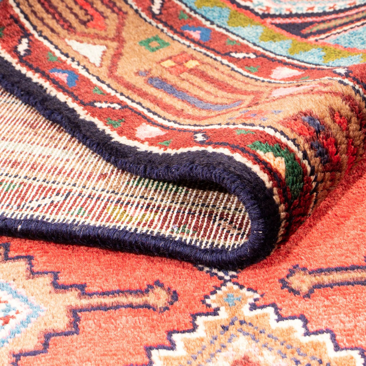 Biegacz Perski dywan - Nomadyczny - 202 x 102 cm - czerwony