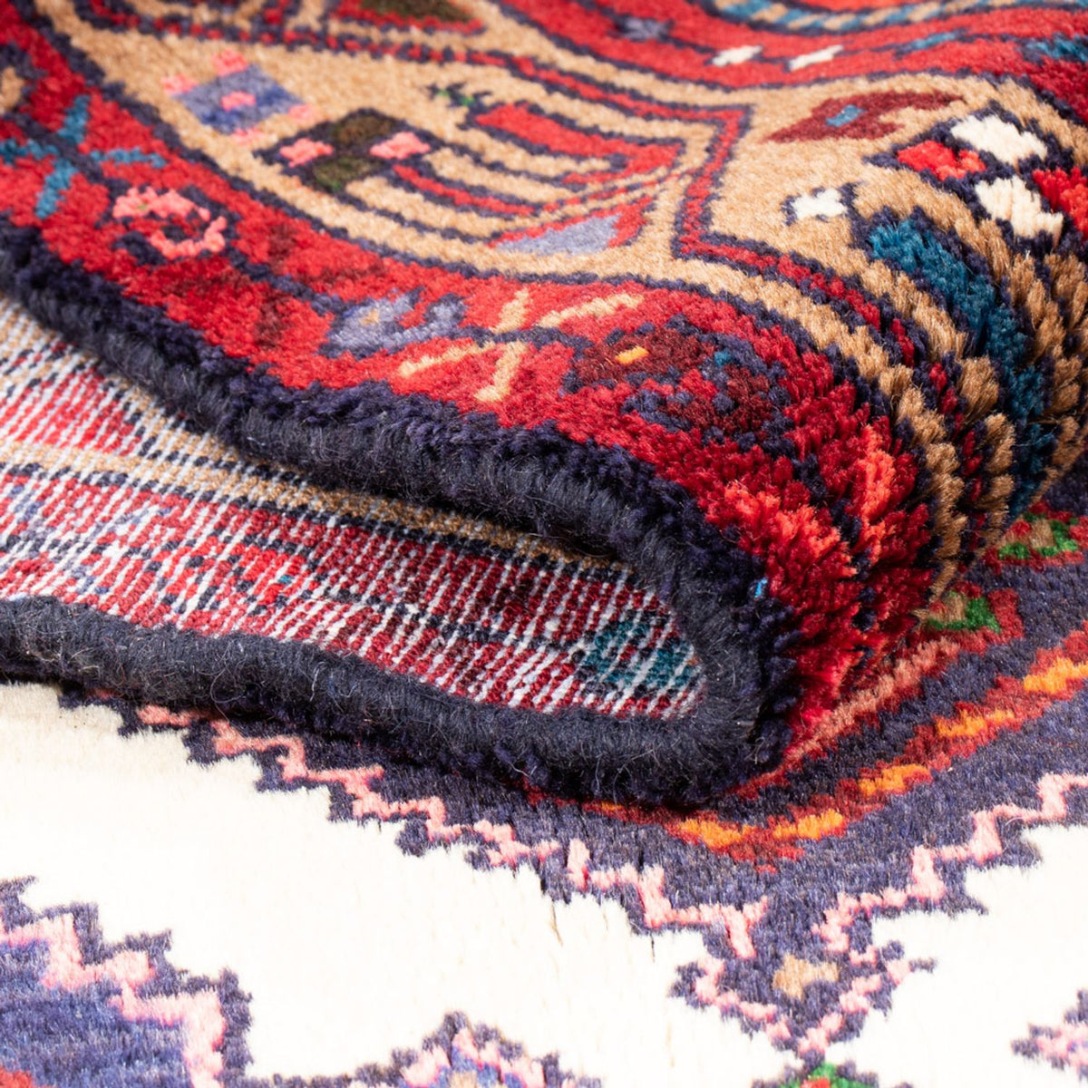 Biegacz Perski dywan - Nomadyczny - 201 x 98 cm - czerwony