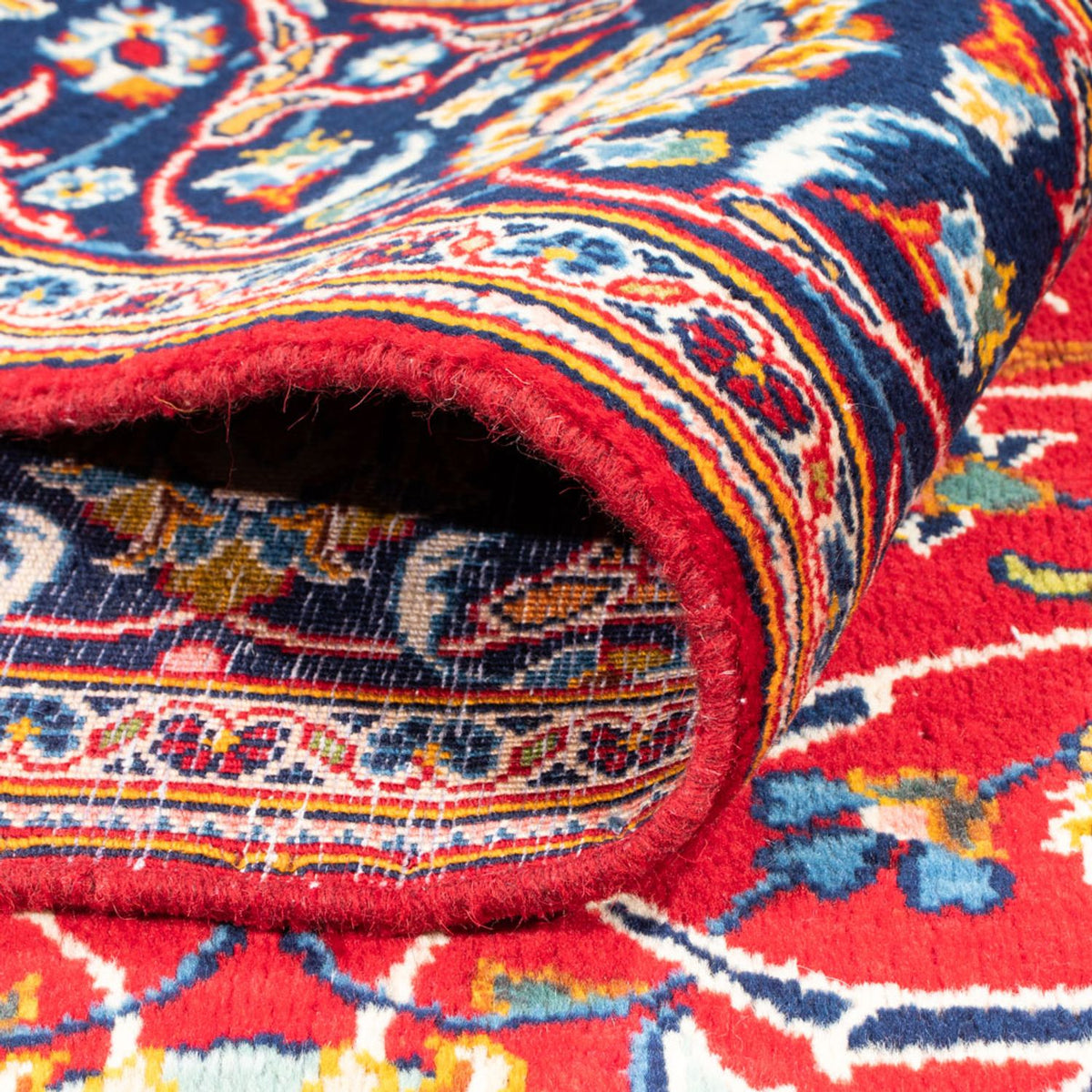 Dywan perski - Keshan - 224 x 161 cm - czerwony