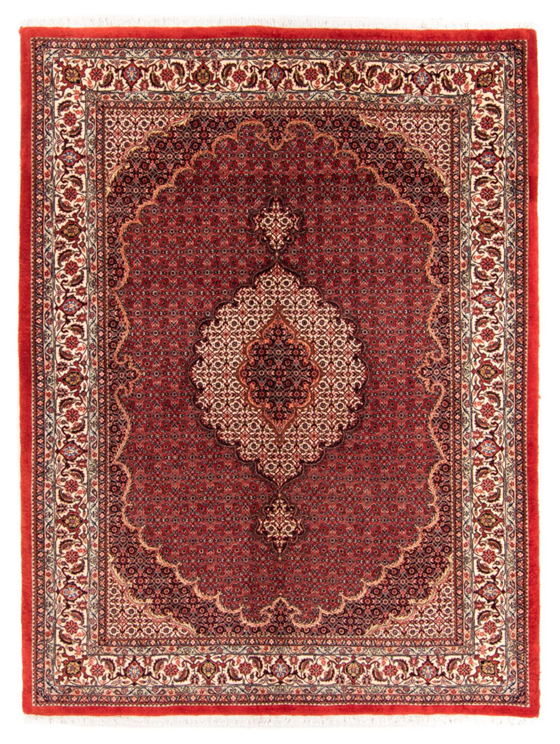 Perski dywan - Bijar - Royal - 209 x 153 cm - czerwony