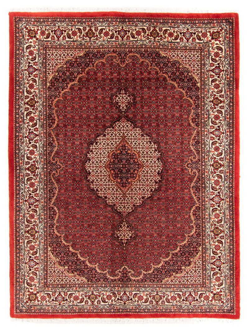 Perski dywan - Bijar - Royal - 209 x 153 cm - czerwony