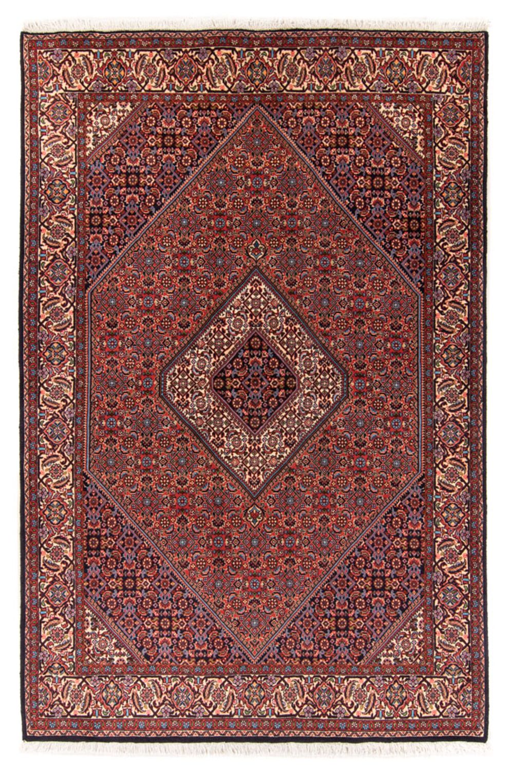 Perski dywan - Bijar - Royal - 214 x 160 cm - czerwony