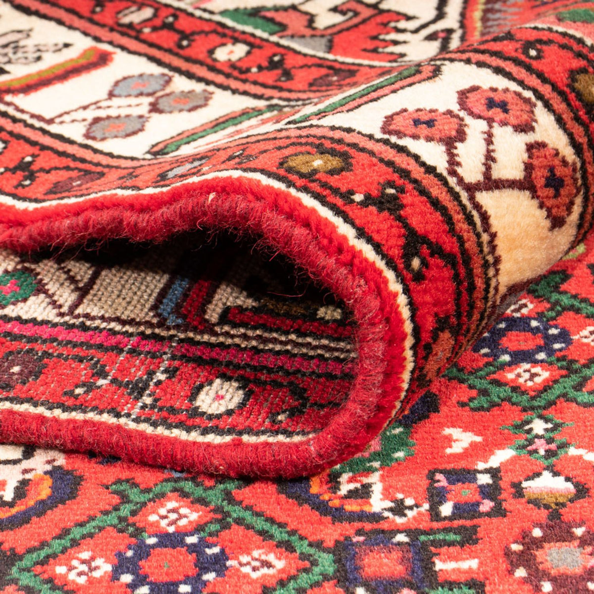 Perski dywan - Nomadyczny - 198 x 150 cm - czerwony