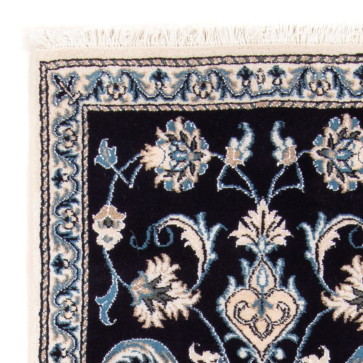 Dywan perski - Nain - 149 x 69 cm - ciemnoniebieski