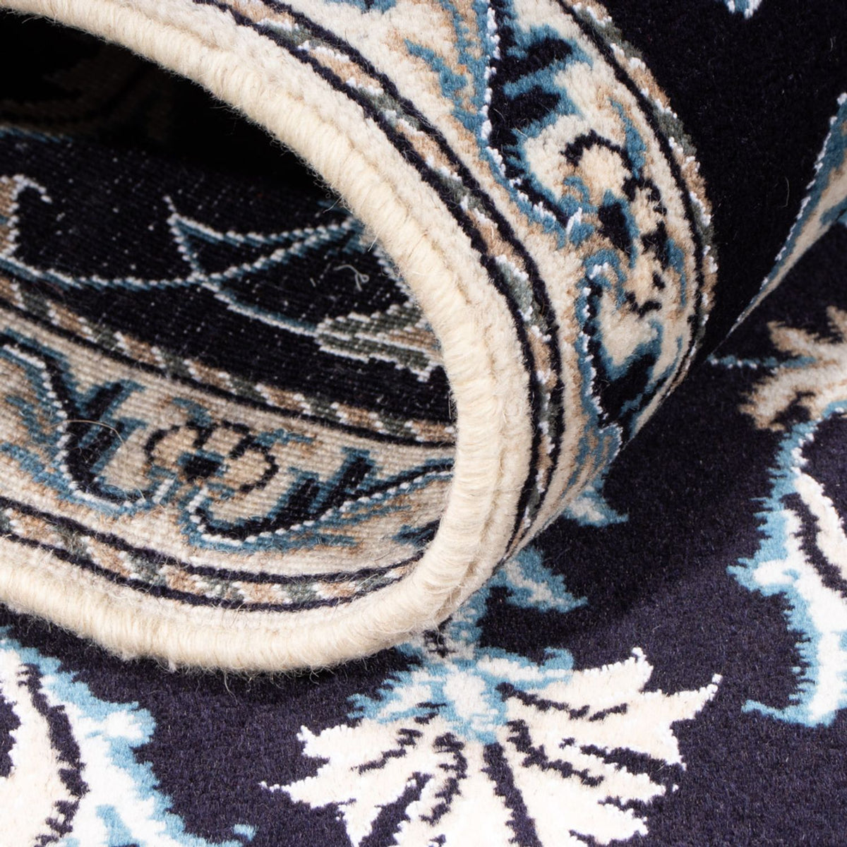 Dywan perski - Nain - 149 x 69 cm - ciemnoniebieski