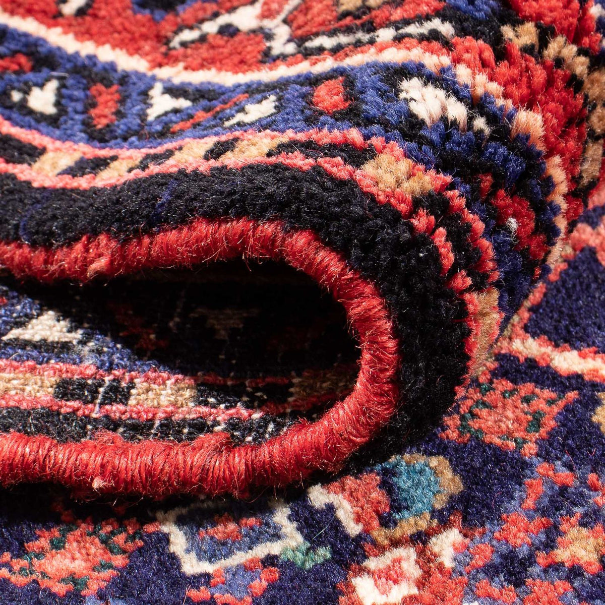 Perski dywan - Nomadyczny - 138 x 83 cm - ciemnoniebieski