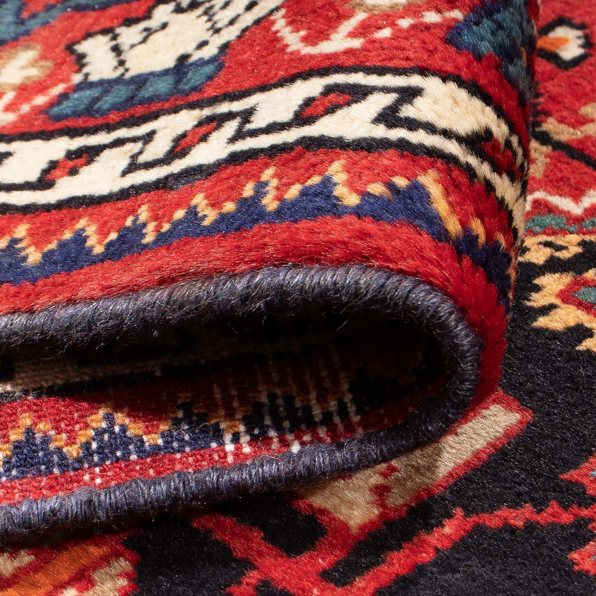 Perski dywan - Nomadyczny - 136 x 82 cm - ciemnoniebieski