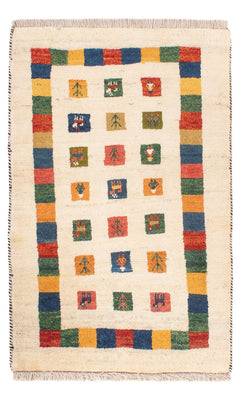 Dywan Gabbeh - perski - 122 x 76 cm - wielokolorowy