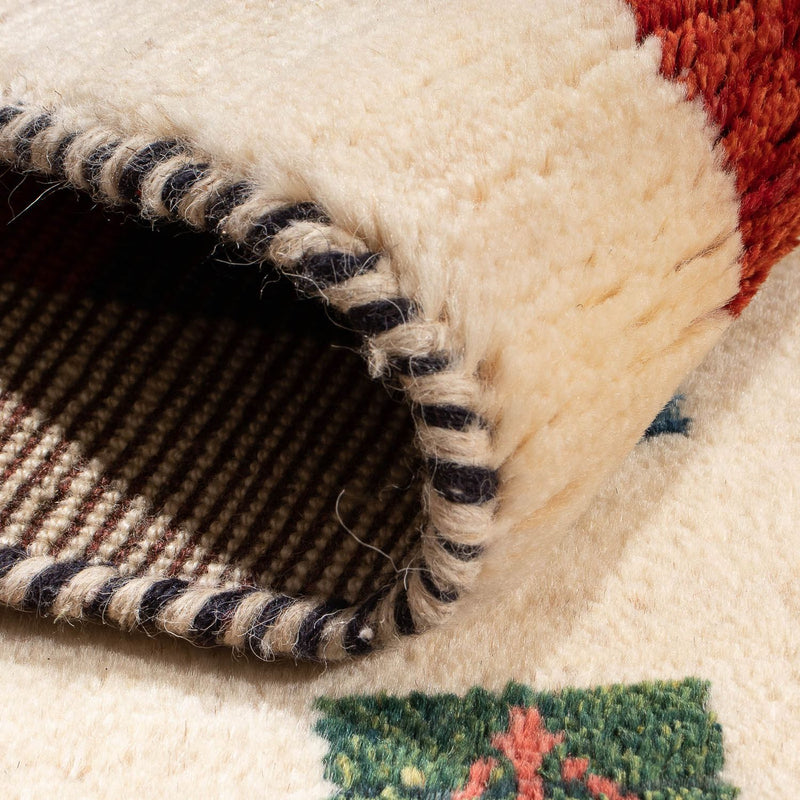 Dywan Gabbeh - perski - 122 x 76 cm - wielokolorowy