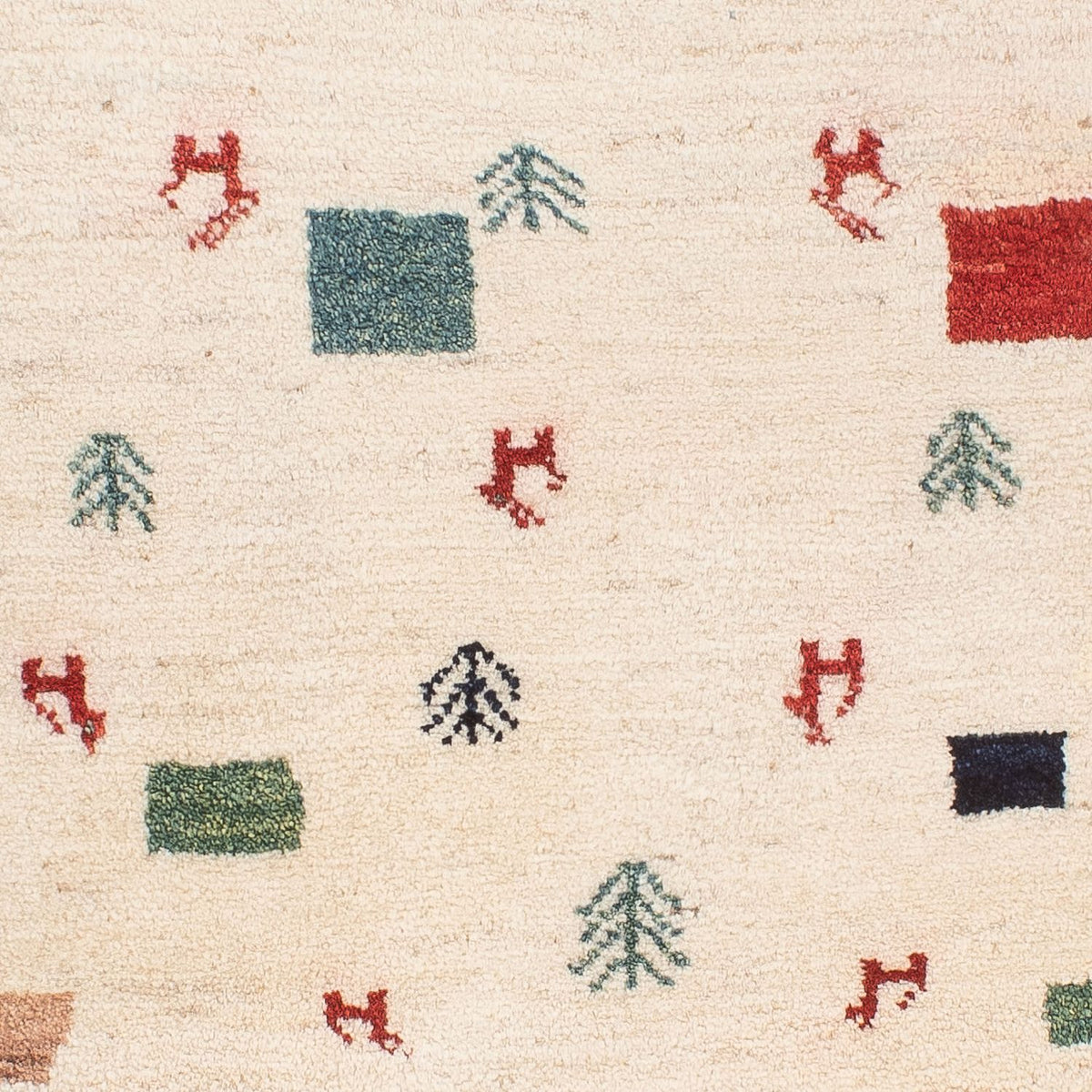 Dywan Gabbeh - perski - 124 x 83 cm - wielokolorowy