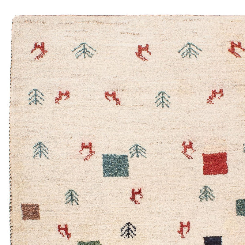 Dywan Gabbeh - perski - 124 x 83 cm - wielokolorowy