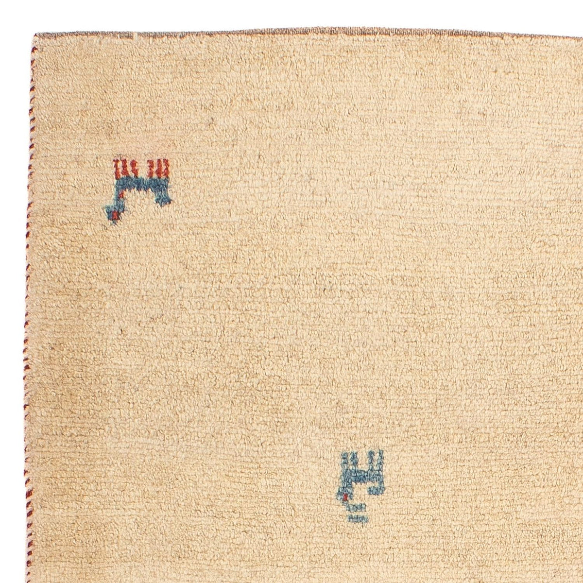 Dywan Gabbeh - perski - 89 x 67 cm - beżowy